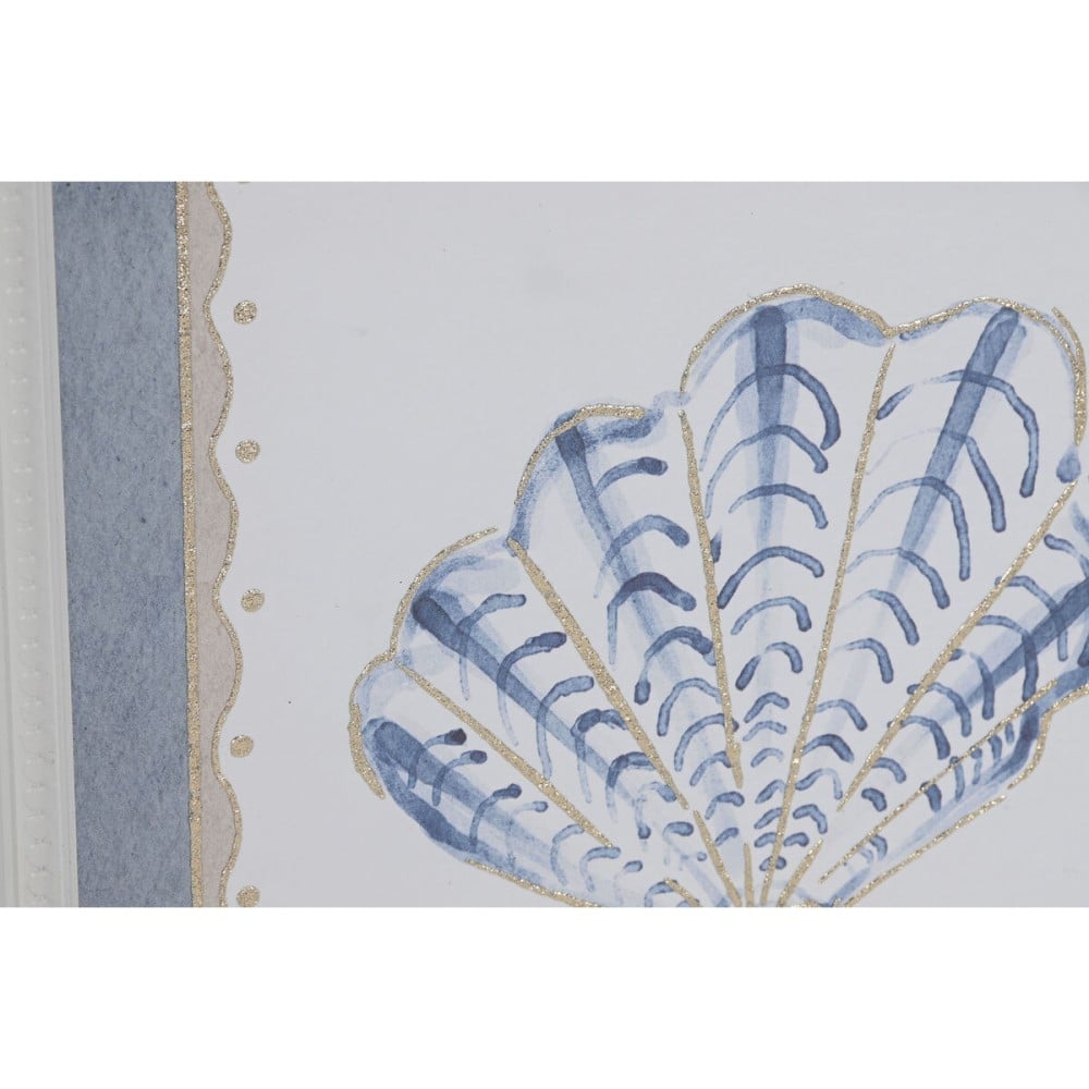 Painting Home ESPRIT Blue Cream 30 x 3 x 40 cm (3 Units)