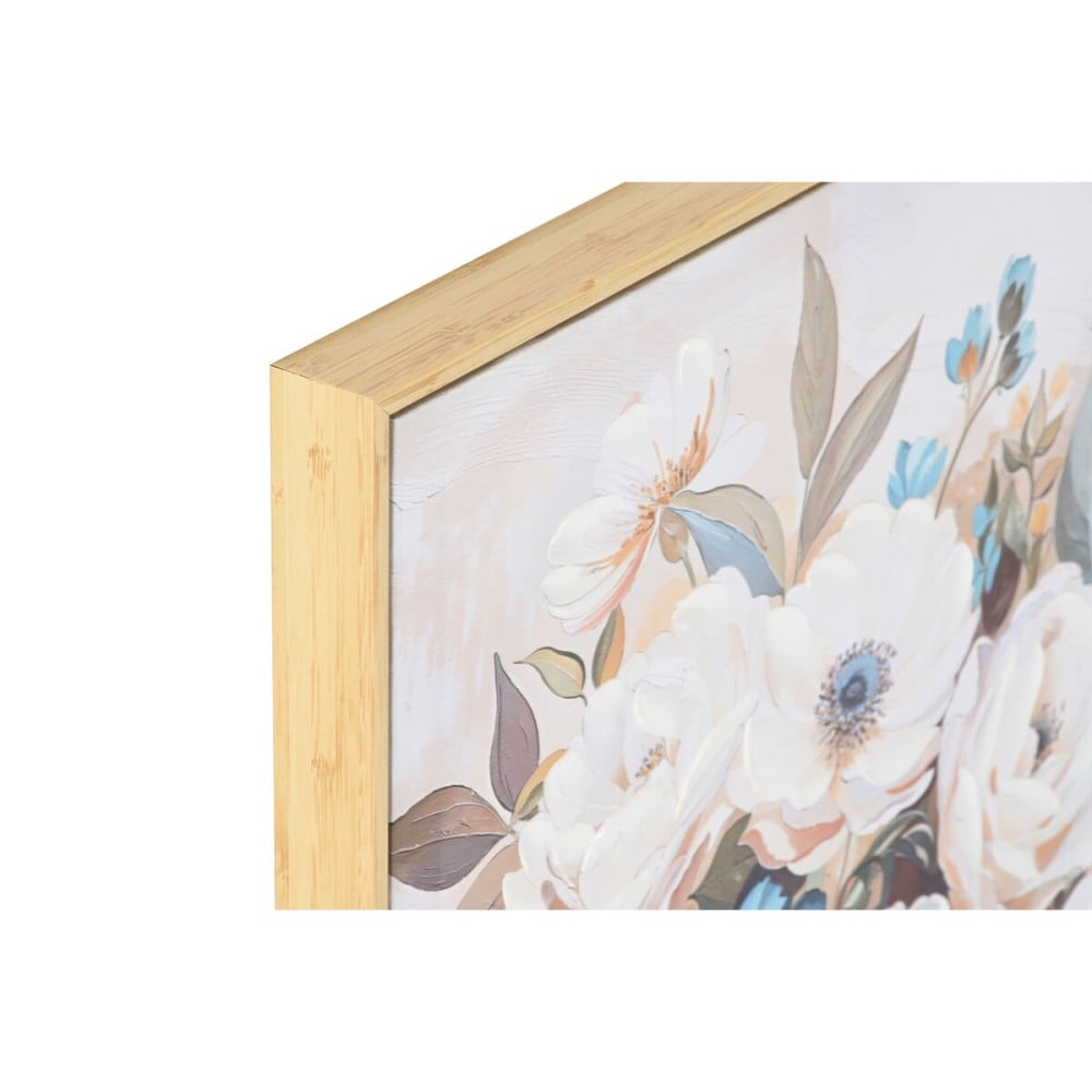 Painting Home ESPRIT Blue White Beige Romantic Vase 60 x 3,5 x 60 cm (2 Units)