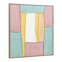 Bild Home ESPRIT Weiß Rosa türkis abstrakt Urban 102 x 4,5 x 102 cm (2 Stück)