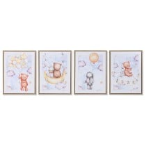 Bild Home ESPRIT Blau Braun Für Kinder 30 x 2 x 40 cm (4 Stück)