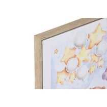 Painting Home ESPRIT Blue Brown Children's 30 x 2 x 40 cm (4 Units)