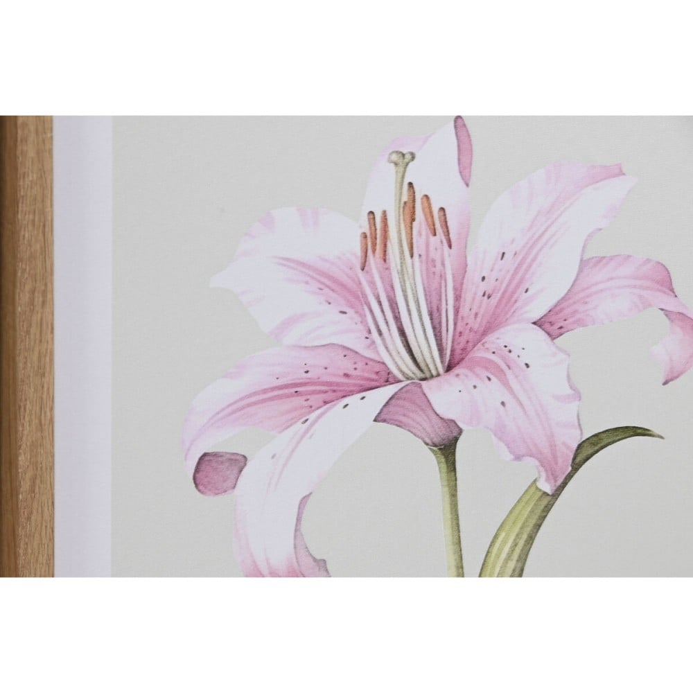 Painting Home ESPRIT Flowers Shabby Chic 30 x 1,8 x 40 cm (4 Units)