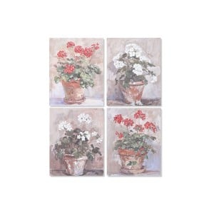 Bild Home ESPRIT Weiß Braun Rot Cottage 40 x 3 x 50 cm (4 Stück)