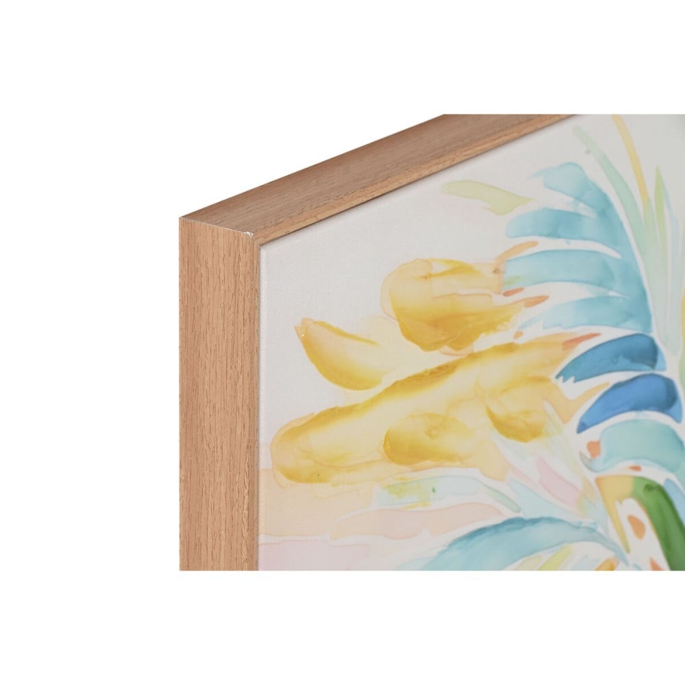 Painting Home ESPRIT Palms Tropical 80 x 3,5 x 80 cm (2 Units)
