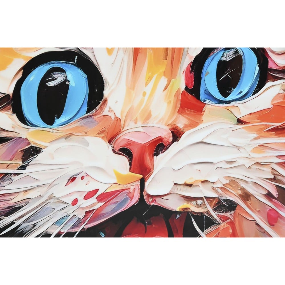 Painting Home ESPRIT Modern Cat 80 x 3,5 x 80 cm (2 Units)