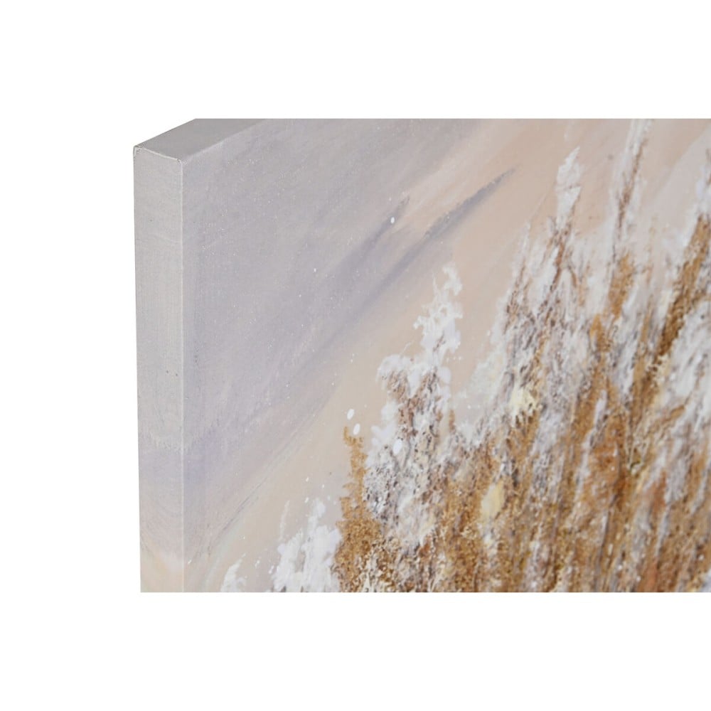 Painting Home ESPRIT Blue Golden Beach Mediterranean 80 x 3 x 80 cm (2 Units)