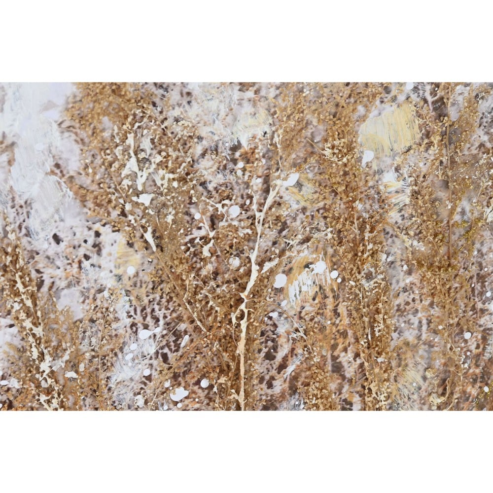 Painting Home ESPRIT Blue Golden Beach Mediterranean 80 x 3 x 80 cm (2 Units)