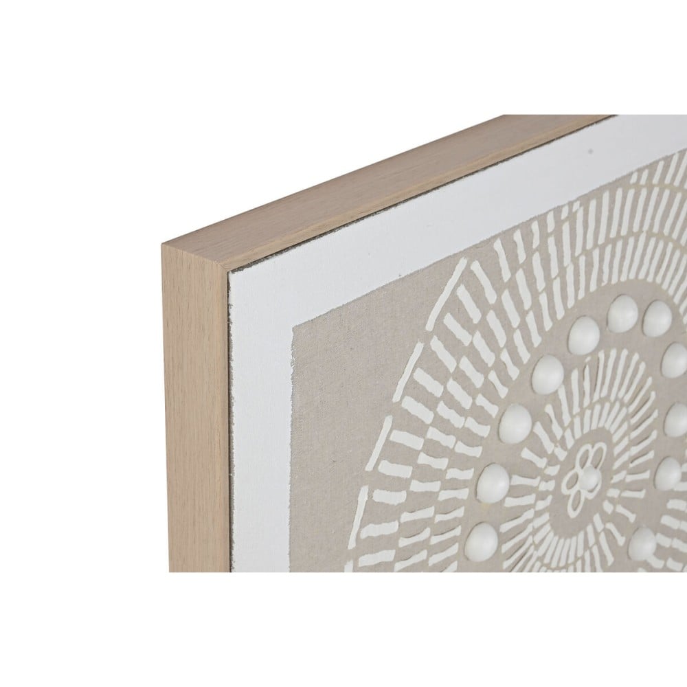 Painting Home ESPRIT White Beige Circles Urban 82 x 4,5 x 82 cm (2 Units)