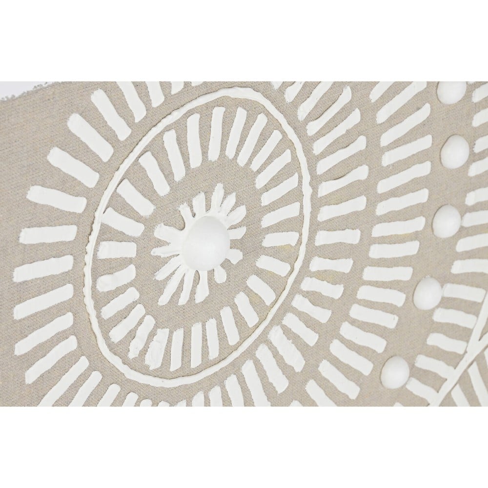 Painting Home ESPRIT White Beige Circles Urban 82 x 4,5 x 82 cm (2 Units)