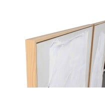 Bild Home ESPRIT Weiß Schwarz Beige abstrakt 103 x 4,3 x 143 cm (2 Stück)