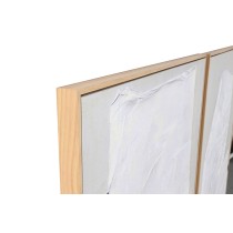Painting Home ESPRIT White Black Beige Abstract 103 x 4,3 x 143 cm (2 Units)