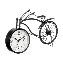 Horloge de table Bicyclette Noir Métal 36 x 22 x 7 cm (4 Unités)