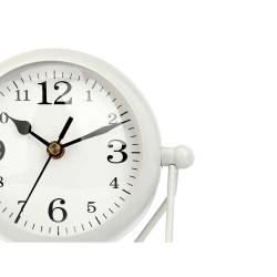 Horloge de table Blanc Métal 18 x 21 x 12 cm (4 Unités)