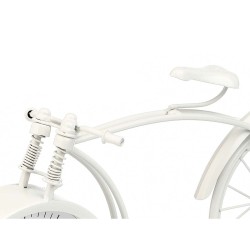 Table clock Bicycle White Metal 38 x 20 x 4 cm (4 Units)