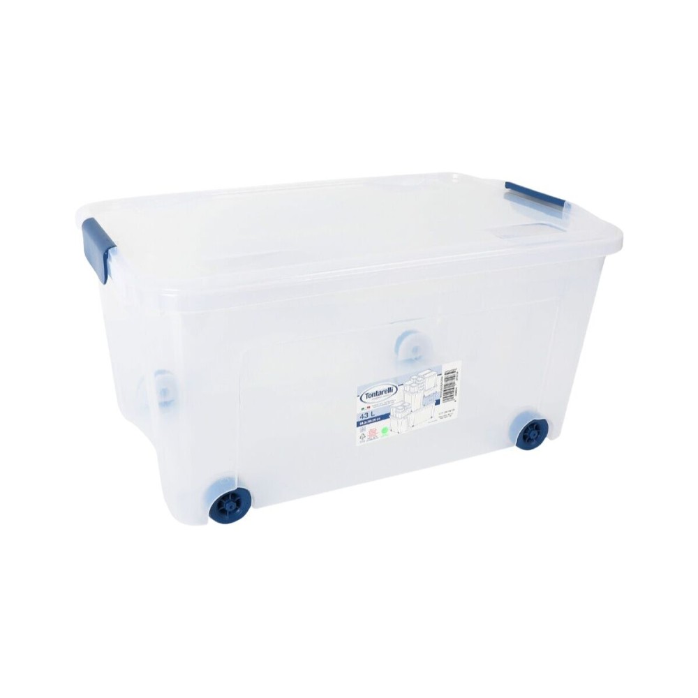 Storage Box with Wheels Tontarelli 59 x 38 x 29 cm (6 Units)