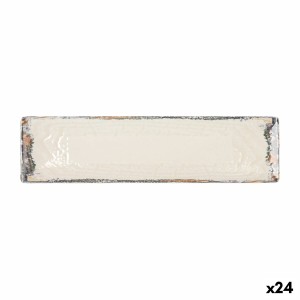 Plat à Gratin La Mediterránea Albus Rectangulaire 30 x 8 x 2 cm (24 Unités)