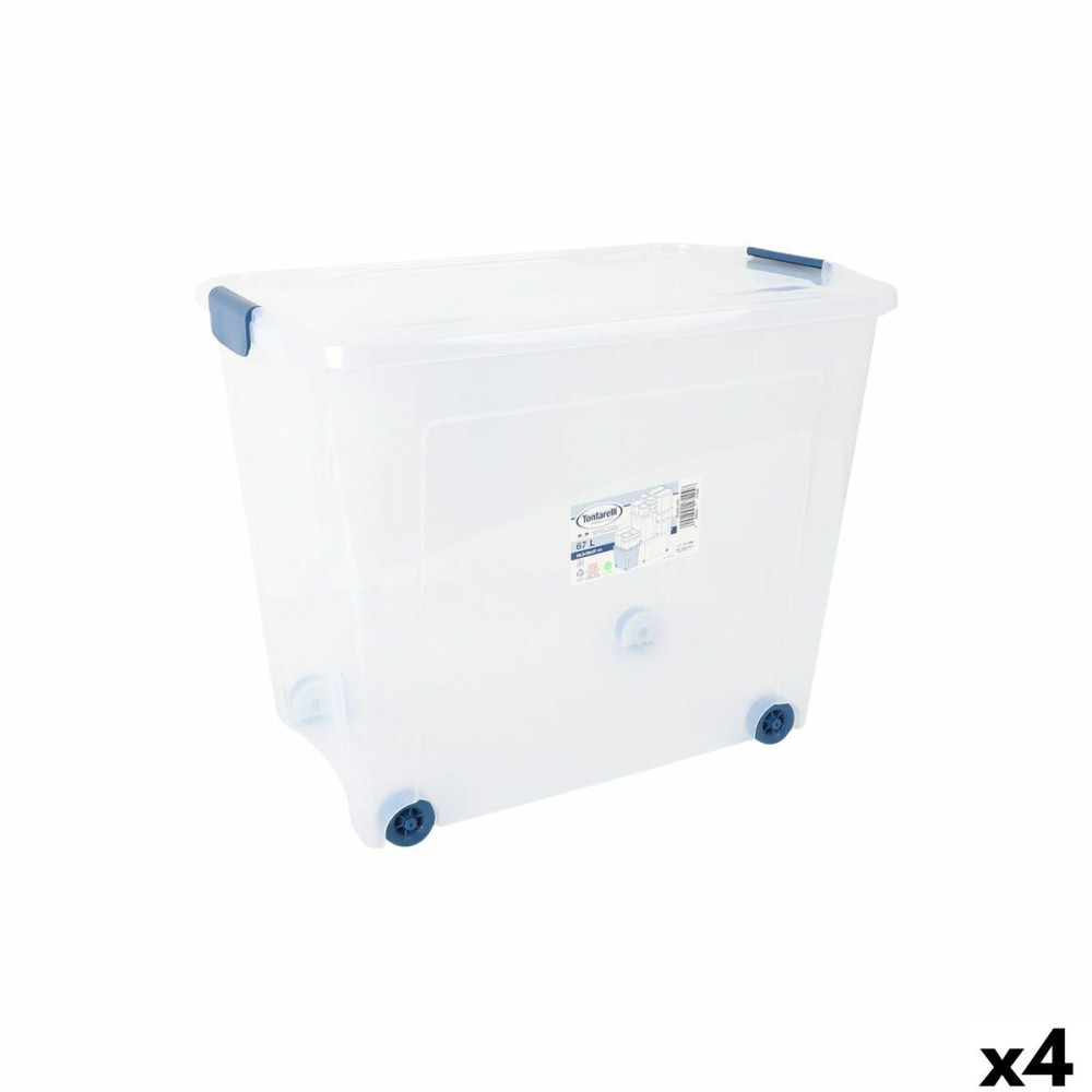 Aufbewahrungsbox mit Rädern Tontarelli 59 x 38'5 x 47'5 cm (4 Stück)