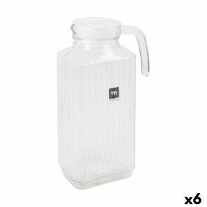 Krug mit Deckel und Dosiereinrichtung La Mediterránea Chrysler 1,8 L Glas (6 Stück)
