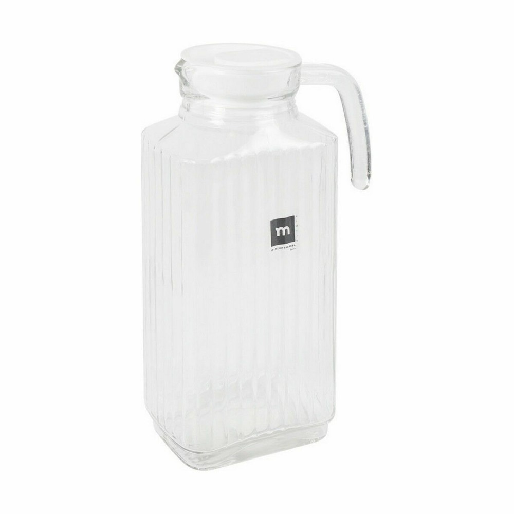 Carafe avec Couvercle et Doseur La Mediterránea Chrysler 1,8 L verre (6 Unités)