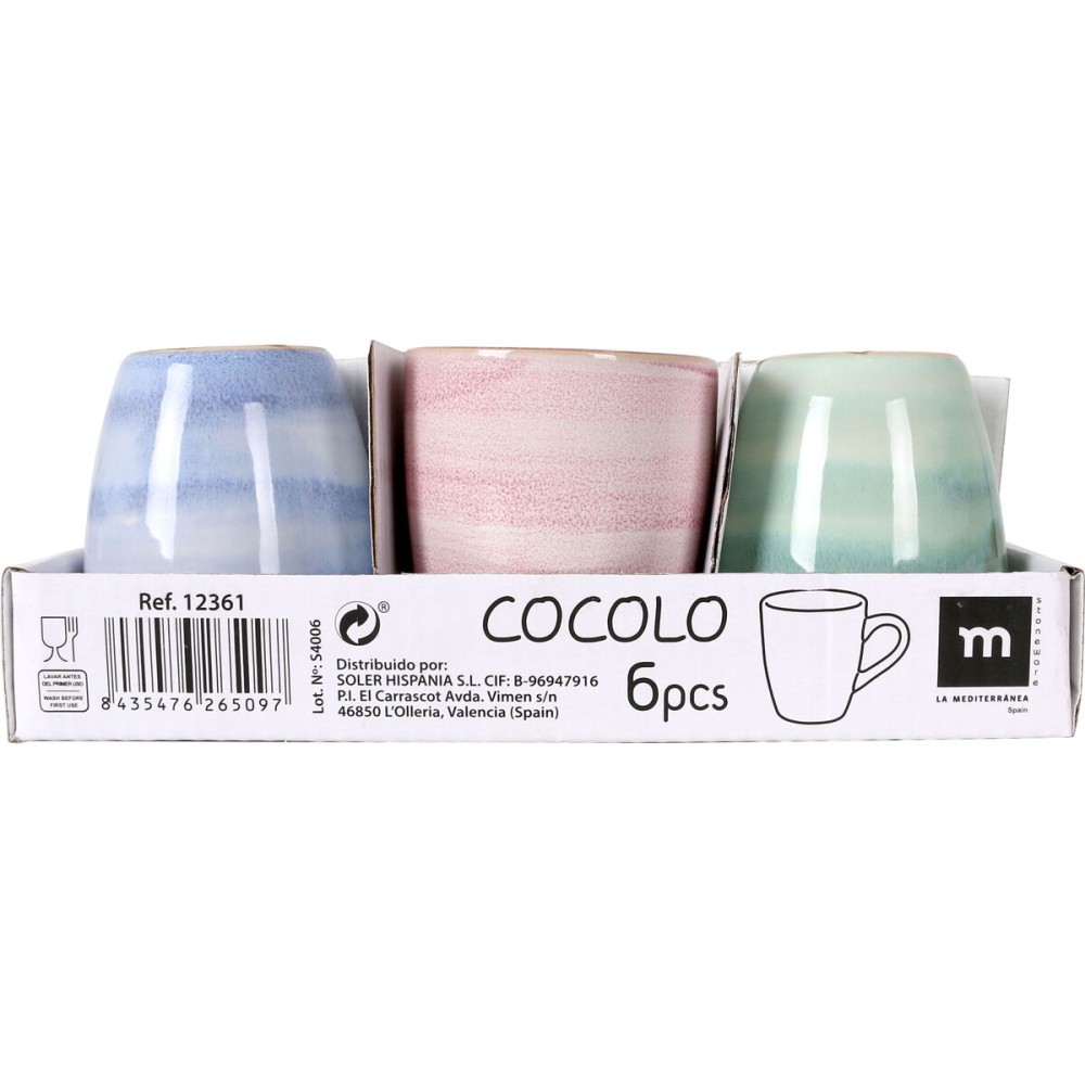 Tasse Kaffee und Tee La Mediterránea Cocolo 90 ml (36 Stück)
