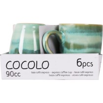 Tasse de café et de thé La Mediterránea Cocolo 90 ml (36 Unités)