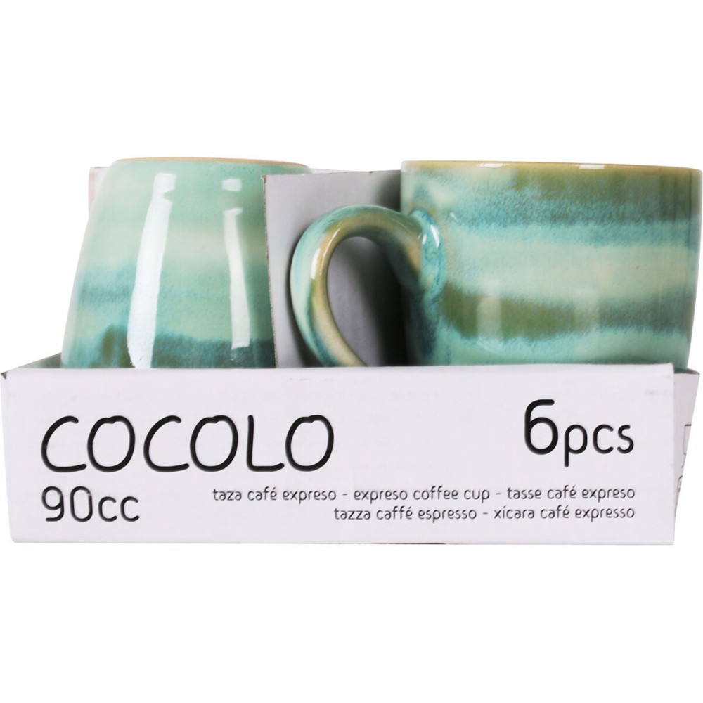 Tasse de café et de thé La Mediterránea Cocolo 90 ml (36 Unités)