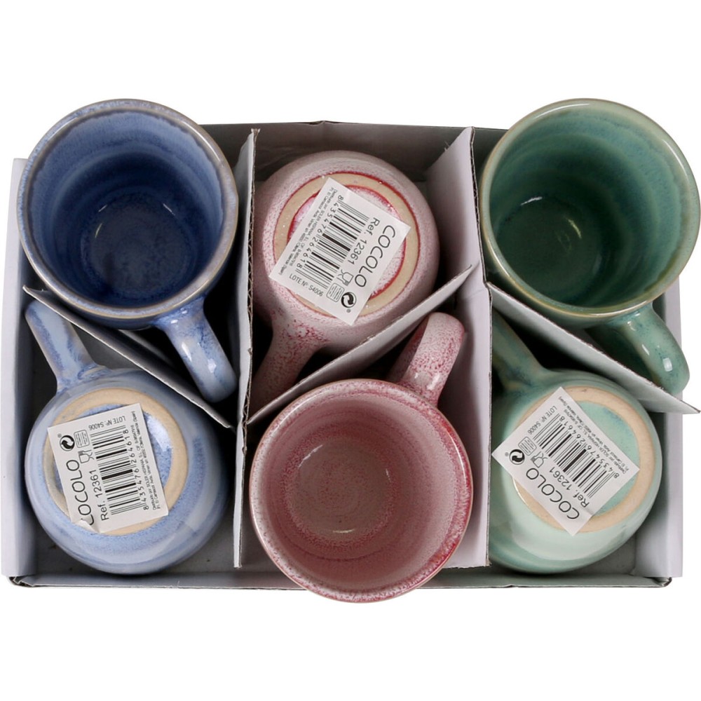 Tasse Kaffee und Tee La Mediterránea Cocolo 90 ml (36 Stück)