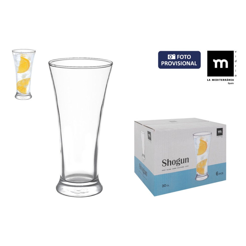 Set de Verres La Mediterránea SHOGUN 0,3 L 6 Pièces (8 Unités)