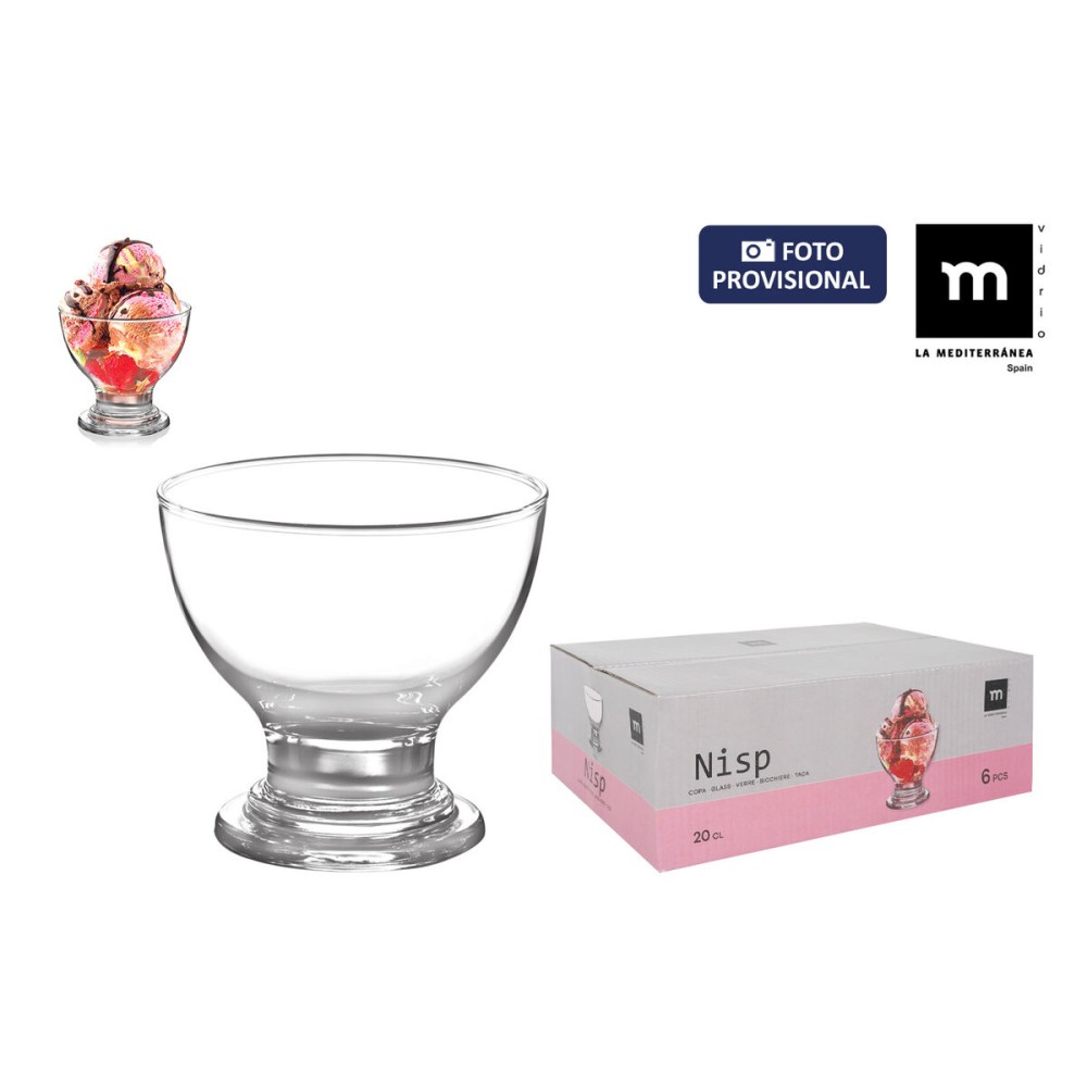 Coupe de glaces et de milkshakes La Mediterránea NISP 0,2 L 6 Pièces (6 Unités)