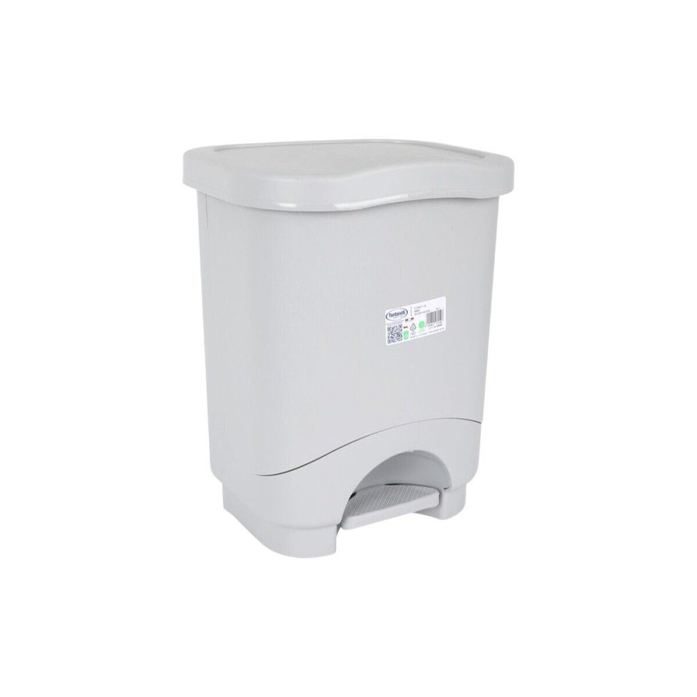 Mülleimer mit Pedal Tontarelli Idea Grau 24 L (4 Stück)