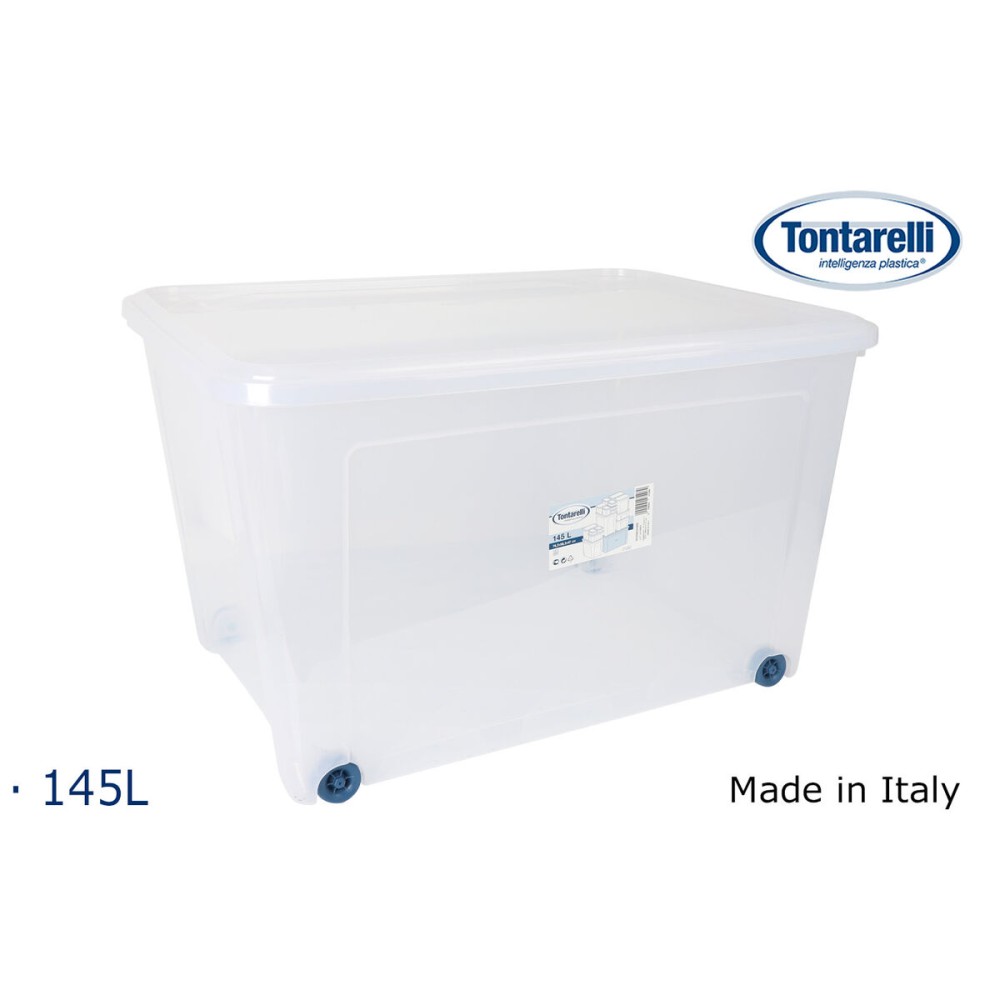Storage Box with Wheels Tontarelli 78,2 x 58,2 x 47 cm (3 Units)
