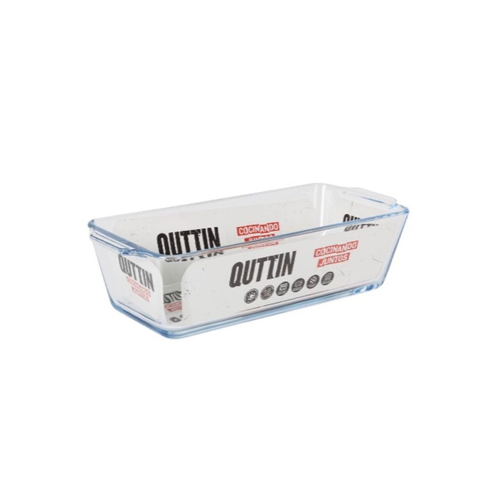 Oven Dish Quttin Glass Rectangular 825 ml 23,1 x 10 x 6,1 cm (6 Units)