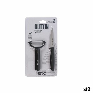 Messerset Quttin Nero Schwarz 2 Stücke (12 Stück)