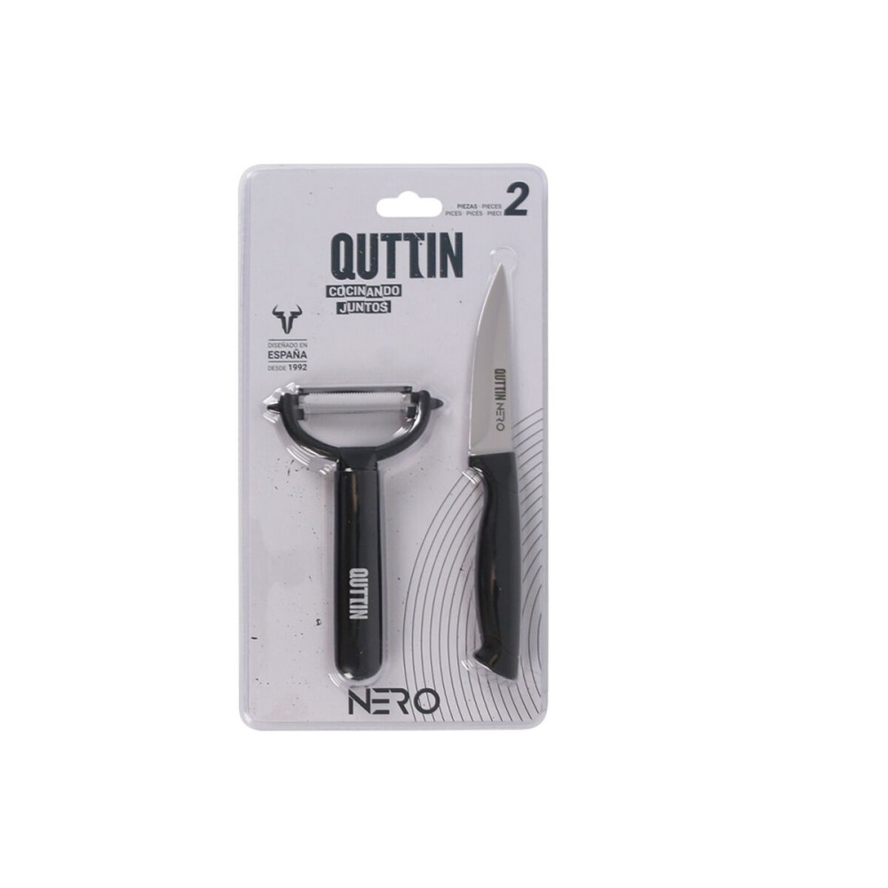 Messerset Quttin Nero Schwarz 2 Stücke (12 Stück)