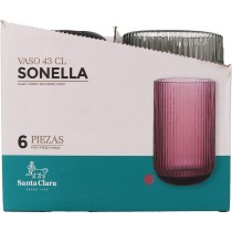 Glass for water Santa Clara Sonella Green 430 ml (36 Units)