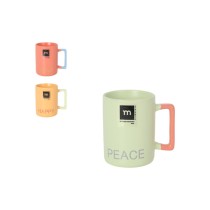 Tasse Kaffee und Tee La Mediterránea Love & Peace 180 ml (36 Stück)