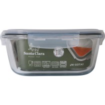 Lunchbox hermetisch Santa Clara Durchsichtig rechteckig 2,4 L (4 Stück)