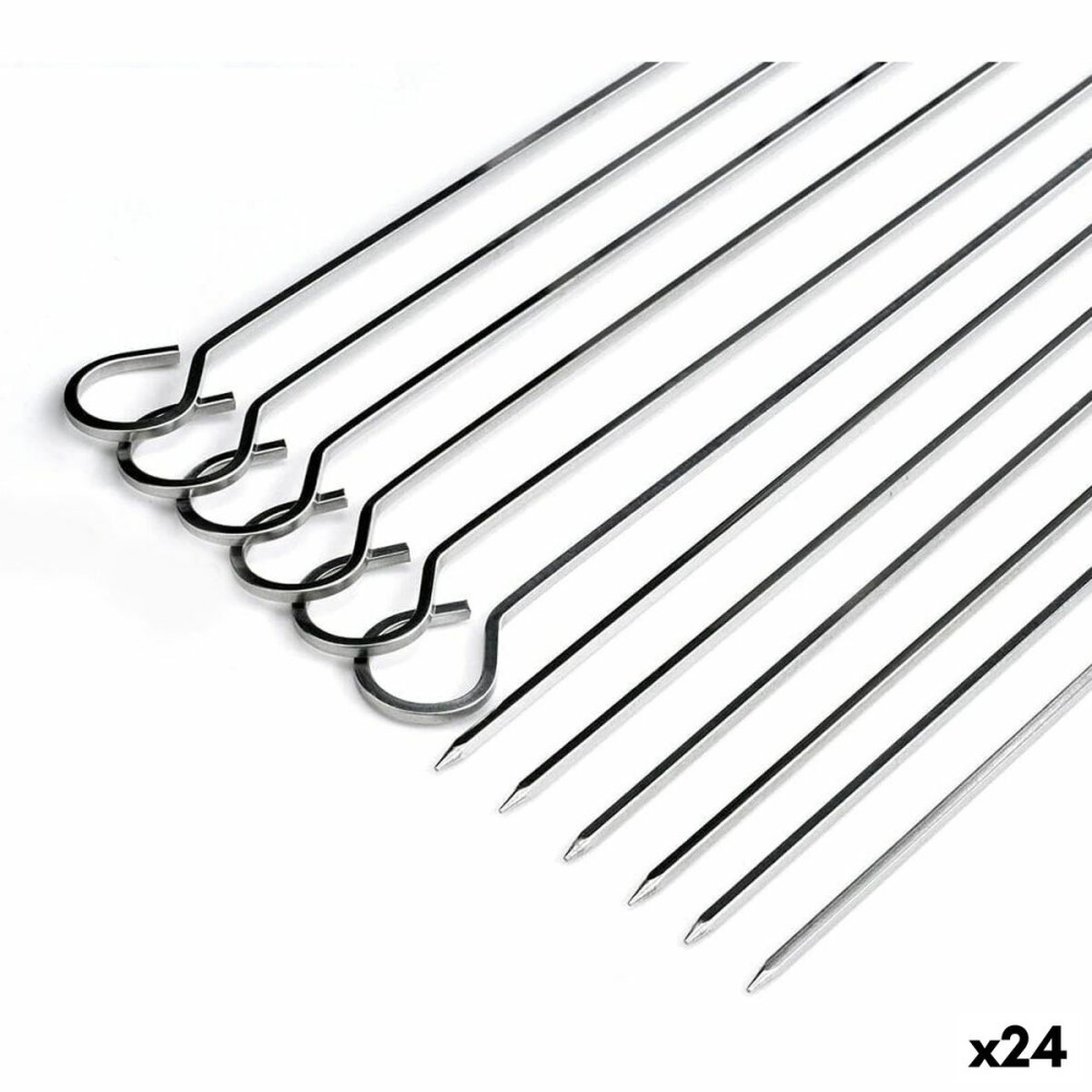 Grillspieß-Set Algon Metall 27 cm 6 Stücke (24 Stück)