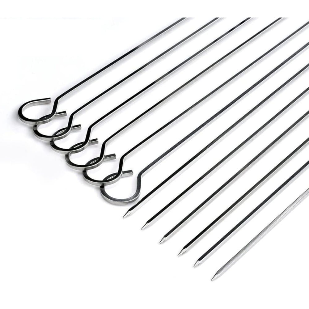 Barbecue Skewer Set Algon Metal 27 cm 6 Pieces (24 Units)