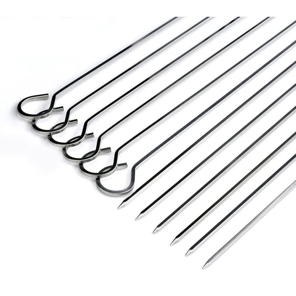 Grillspieß-Set Algon Metall 27 cm 6 Stücke (24 Stück)