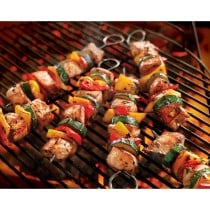 Barbecue Skewer Set Algon Metal 27 cm 6 Pieces (24 Units)