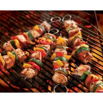 Grillspieß-Set Algon Metall 27 cm 6 Stücke (24 Stück)