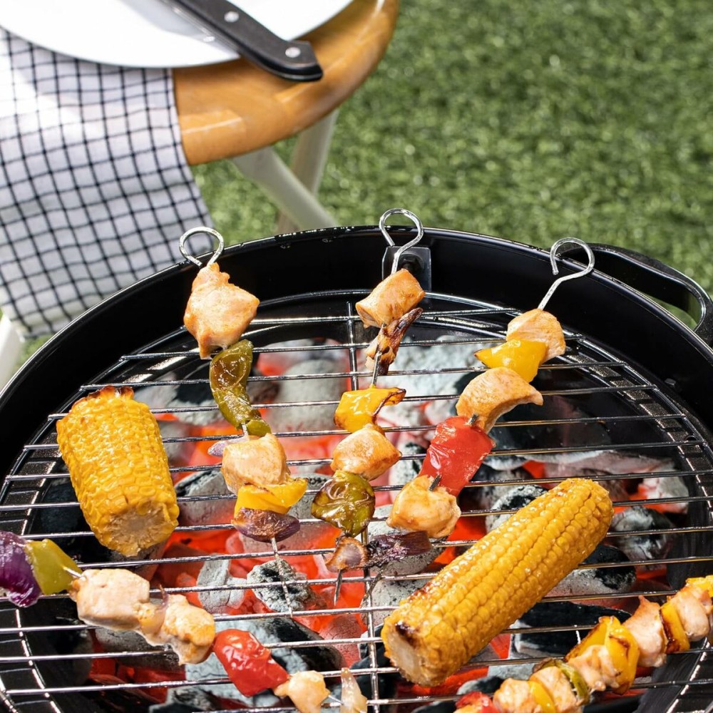 Grillspieß-Set Algon Metall 27 cm 6 Stücke (24 Stück)