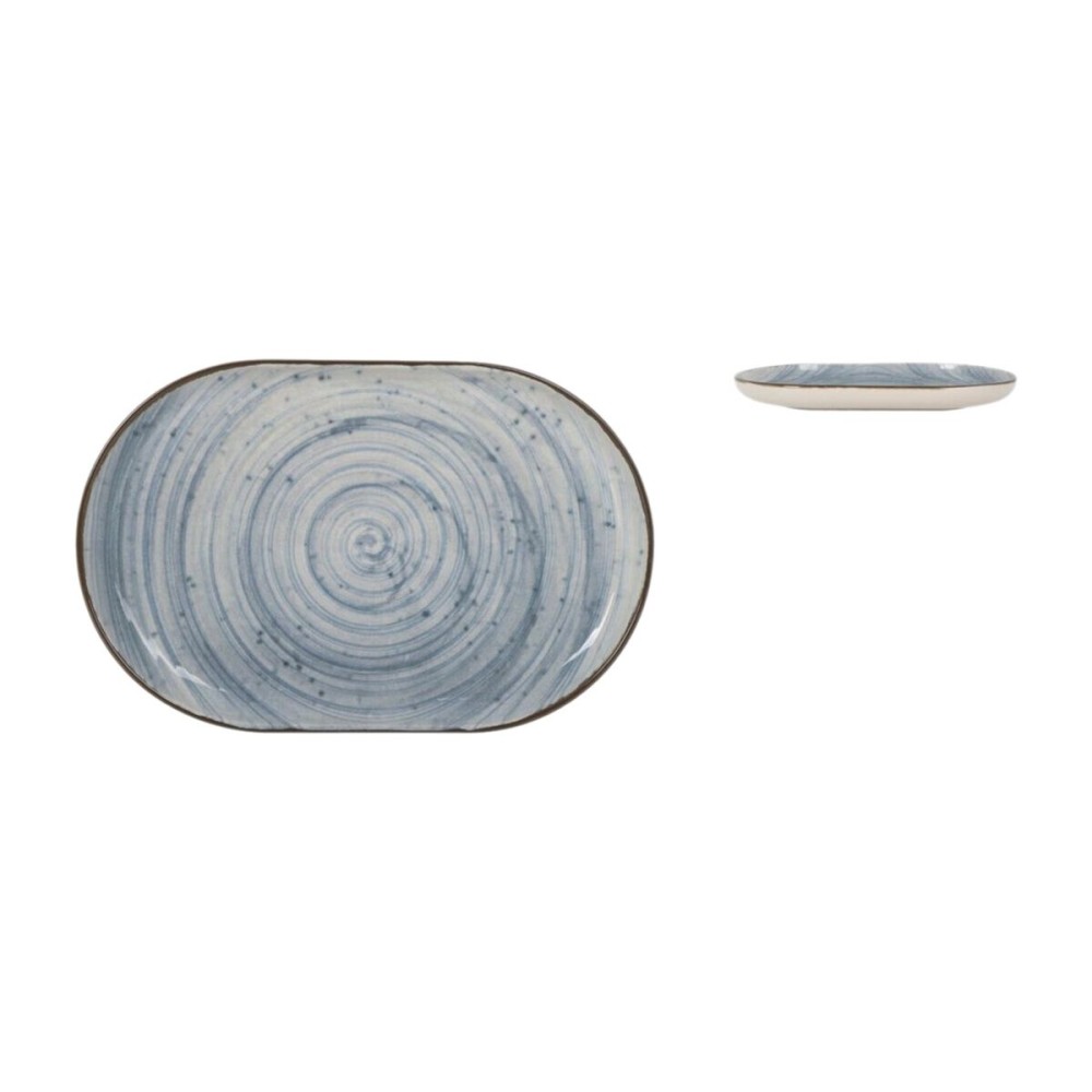 Serving Platter La Mediterránea Anllo Oval 20 x 13 x 2 cm (24 Units)