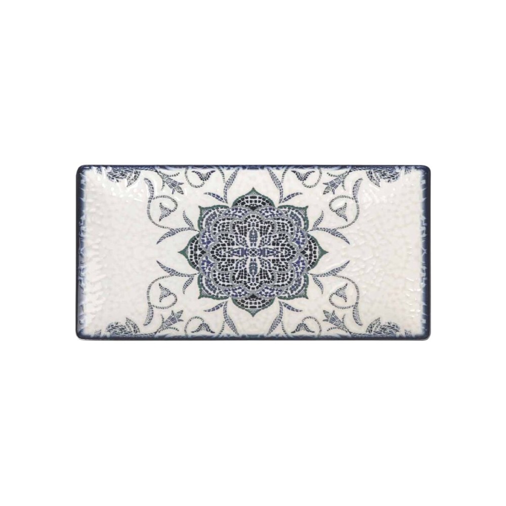 Plat à Gratin La Mediterránea Rosetta Rectangulaire 30 x 15 x 2 cm (18 Unités)