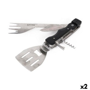 Barbecue utensils Percutti 30 x 10 x 3,5 cm 7-in-1 Barbecue (2 Units)