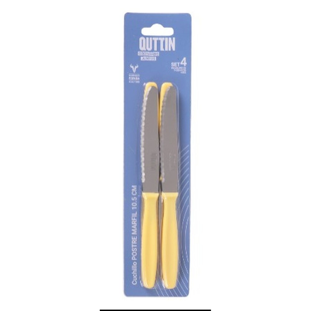 Dessert knife Quttin YVORY 4 Pieces (18 Units)