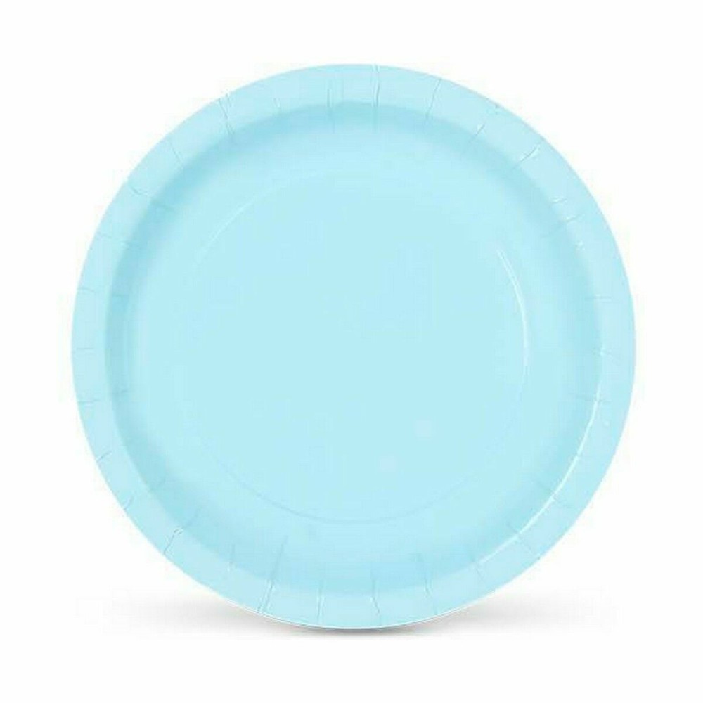 Plate set Algon Disposable Cardboard Blue 10 Pieces 20 cm (36 Units)