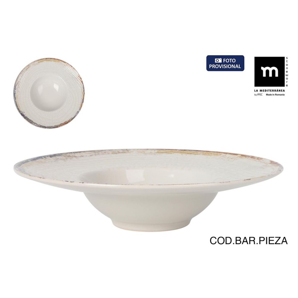 Assiette à pâtes La Mediterránea Albus Ø 28 cm (6 Unités)