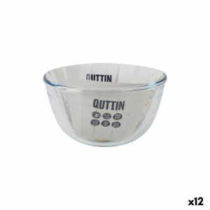 Bol La Mediterránea Quttin verre 1,1 L 17 x 17 x 10 cm (12 Unités)